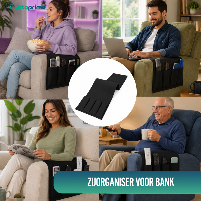 Armleuning Organizer 5 Vakken | Antislip