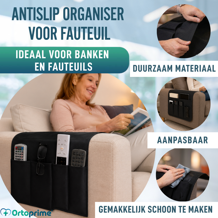 Armleuning Organizer 5 Vakken | Antislip