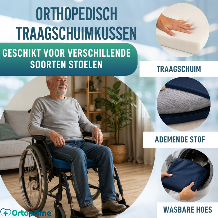 Anti-decubituskussen Visco-elastisch 50kg/m3