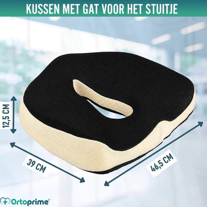 Ergonomisch Traagschuim Kussen met Coccyx Opening | Comfort
