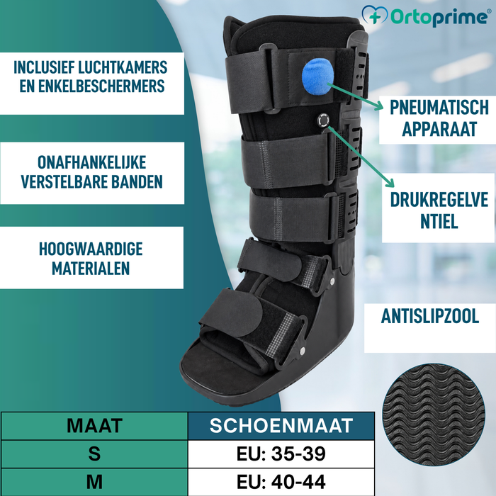 Lange Walker Boot met Luchtkamer | Orthopedische Laars
