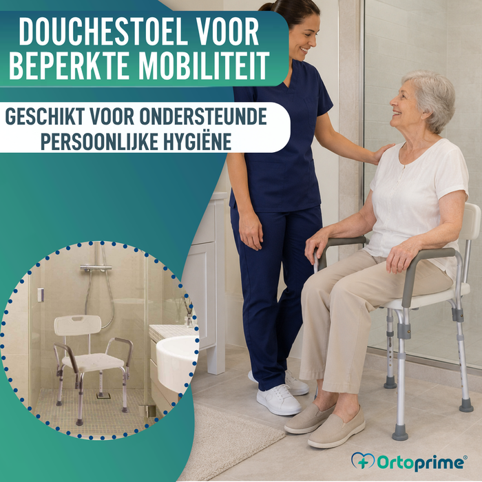 Douche Stoel met Armleuningen Comfort