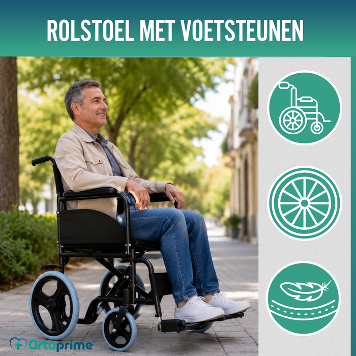 Opvouwbare Orthopedische Rolstoel voor Volwassenen