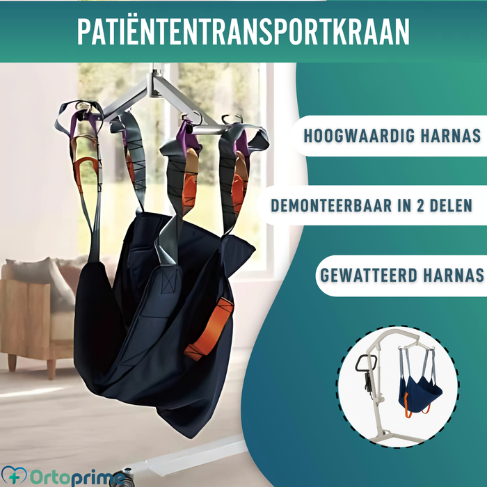 Robuuste Tillift voor Patiënten met Harnas in 2 Maten