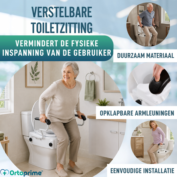 Verstelbare WC-verhoger OrtoPrime Comfort
