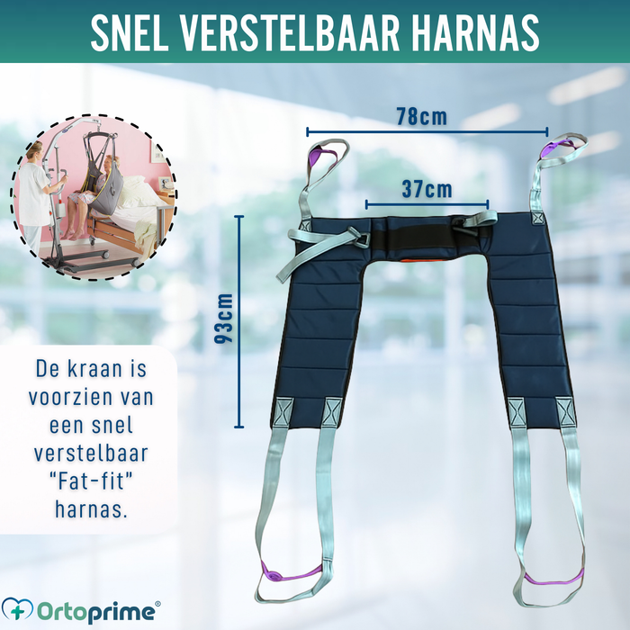 Tillift voor Gebruiker met Snel Verstelbaar harnas Inbegrepen