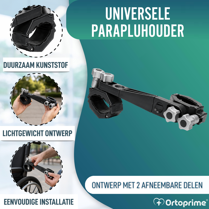 Universele Parapluhouder voor Rolstoelen en Rollators