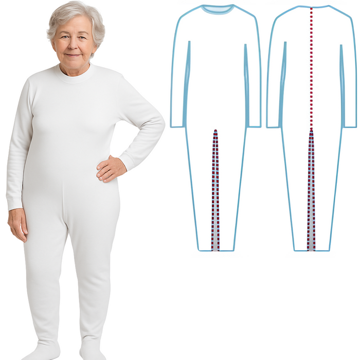 Anti-Luier Pyjama met Rits | Lange Mouwen