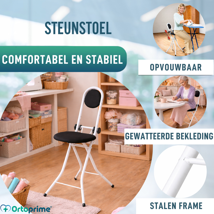 Steunstoel met Rugleuning | In Hoogte Verstelbaar