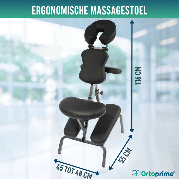 Inklapbare Massagestoel met Verstelbare Hoofdsteun
