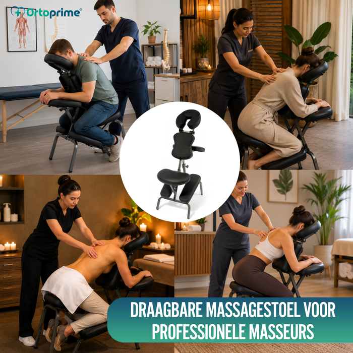 Inklapbare Massagestoel met Verstelbare Hoofdsteun