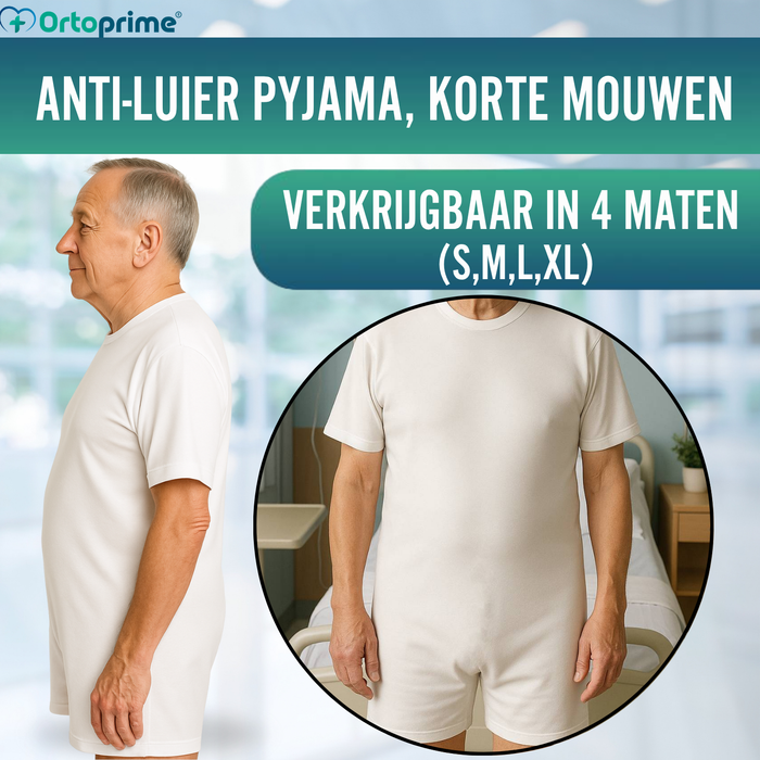 Luierpyjama met ritssluiting | Korte mouwen