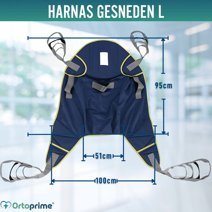 Robuuste Tillift voor Patiënten met Harnas in 2 Maten
