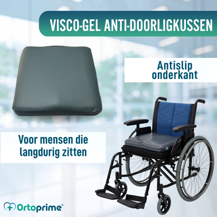 Antidecubitus Kussen Visco Gel Vierkant 85 kg/m3 | Waterdicht