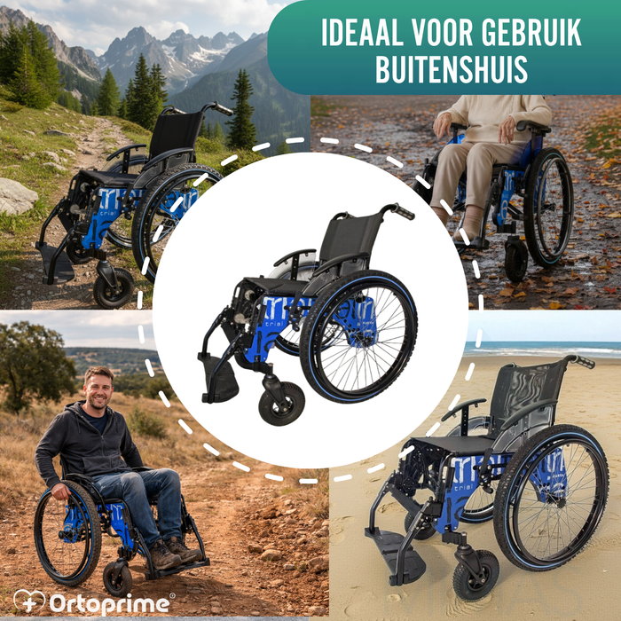 Lichte en Inklapbare 4x4 Rolstoel voor Buiten