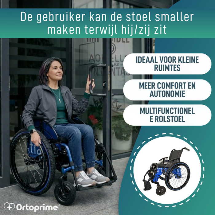 Lichte en Inklapbare 4x4 Rolstoel voor Buiten