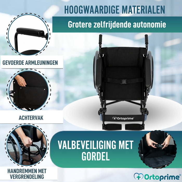 Opvouwbare Rolstoel Lichtgewicht voor Volwassenen