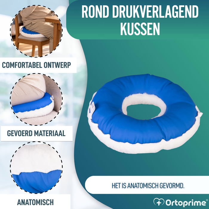 Rond Kussen voor Decubitus van Katoen