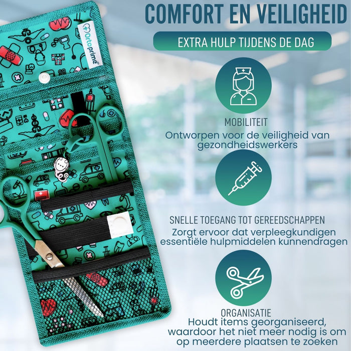 Zakbeschermer voor Verpleegsters met Meerdere Compartimenten en Knop