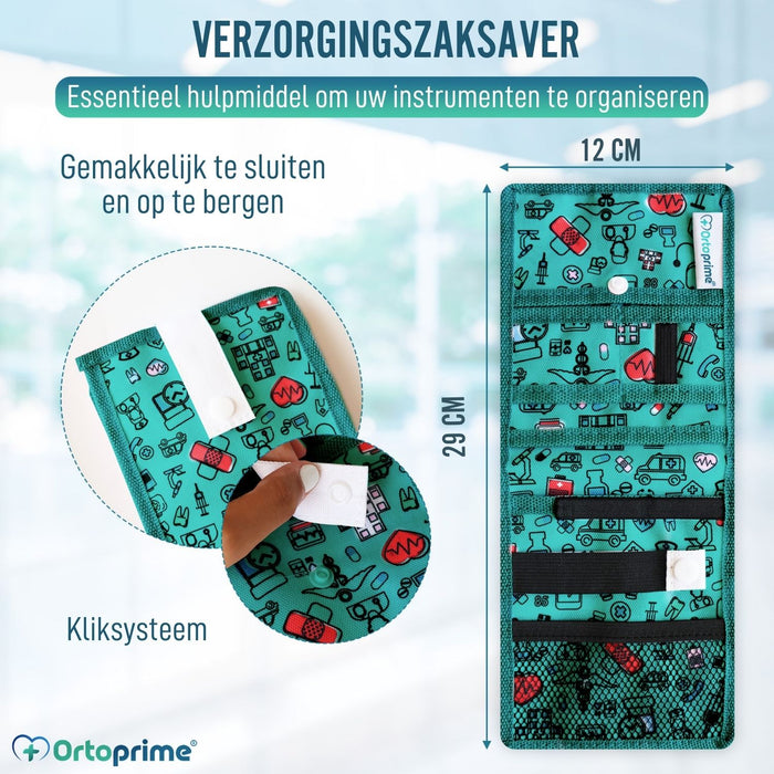 Zakbeschermer voor Verpleegsters met Meerdere Compartimenten en Knop