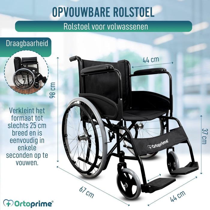 Rolstoel Opvouwbaar Zelfaandrijvend Veiligheidsgordel