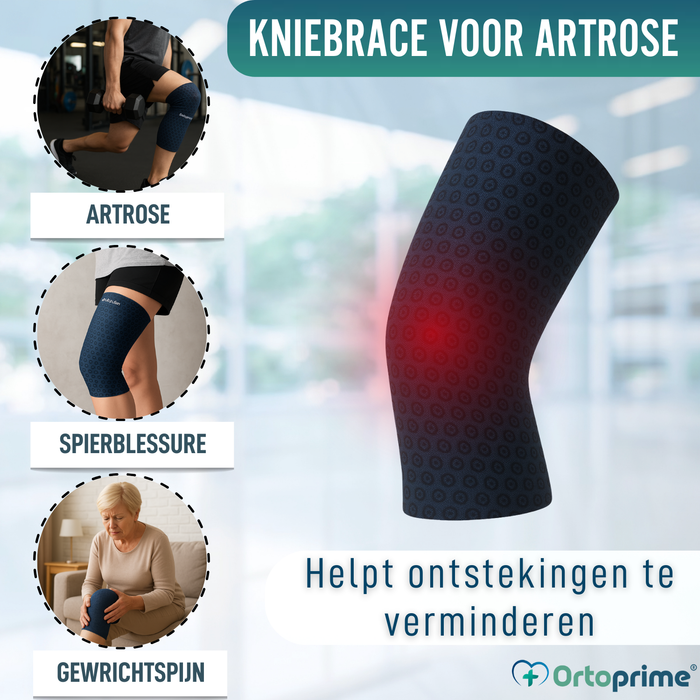 Knieschoner bij Artrose | Kniesupport in 3 Maten