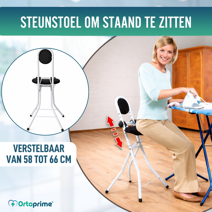 Steunstoel met Rugleuning | In Hoogte Verstelbaar