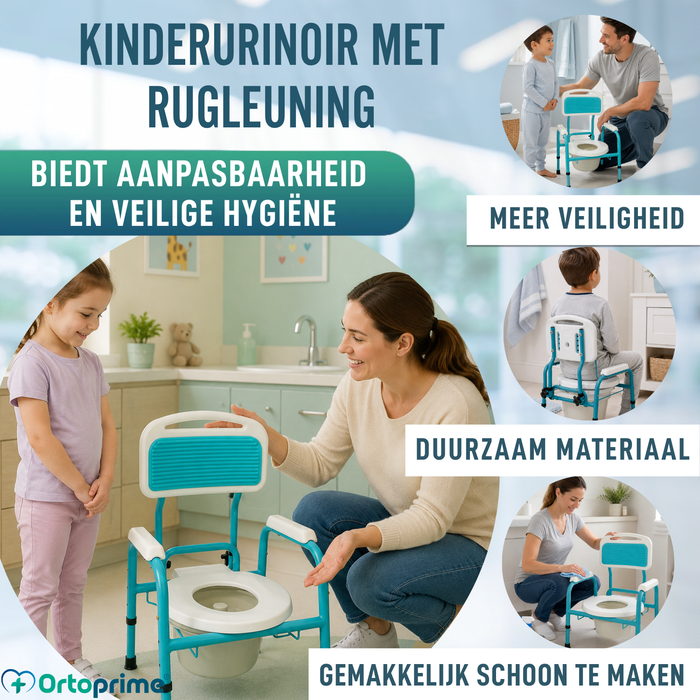 Kinder WC Stoel met Verkleiner | In Hoogte Verstelbaar