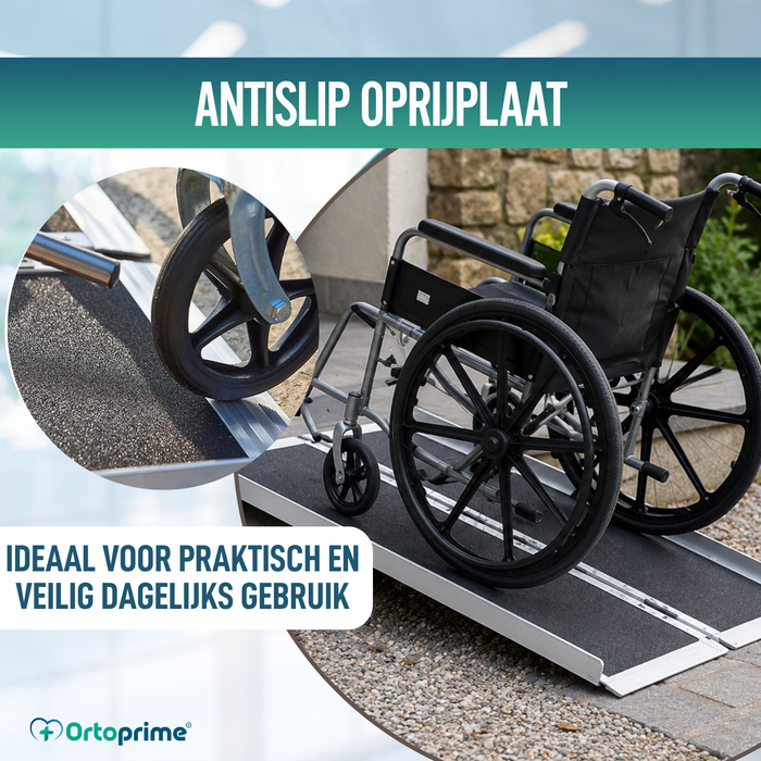 Oprijplaat voor Rolstoel Opvouwbare Drempelhulp Draagbaar