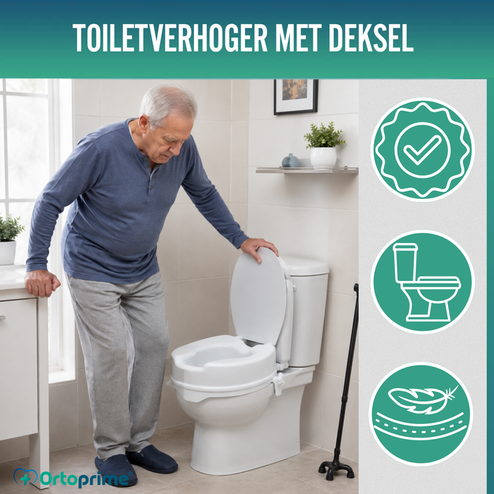 WC-verhoger met Deksel 10 cm | Universeel