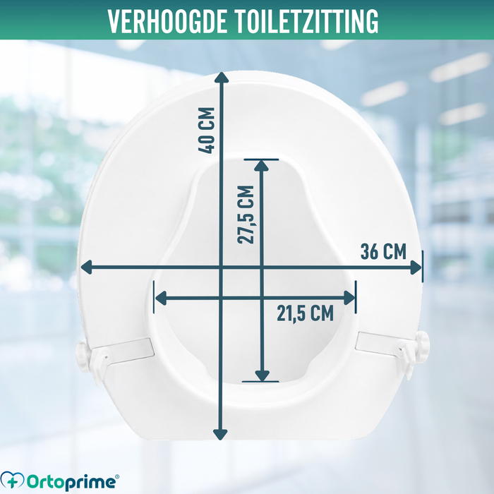 WC-verhoger met Deksel 10 cm | Universeel
