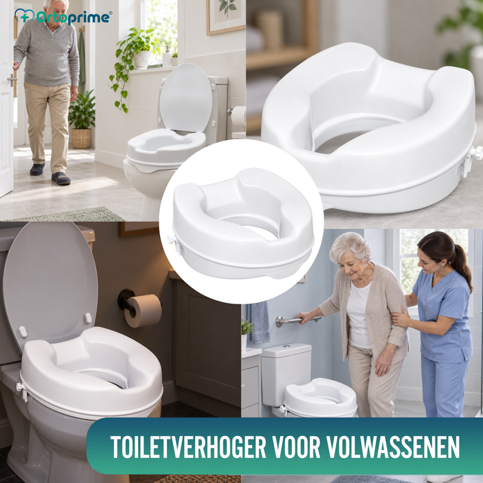 WC-verhoger met en zonder Deksel | Sterk 223kg