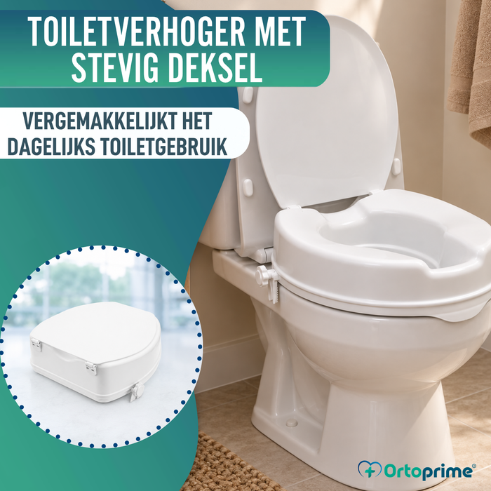 WC-verhoger met en zonder Deksel | Sterk 223kg