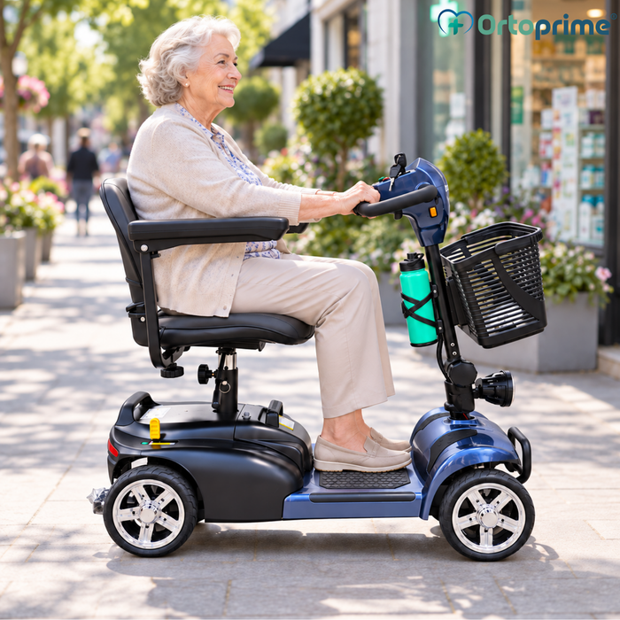 Demonteerbare Scootmobiel 4 Wielen | Uitneembare Accu