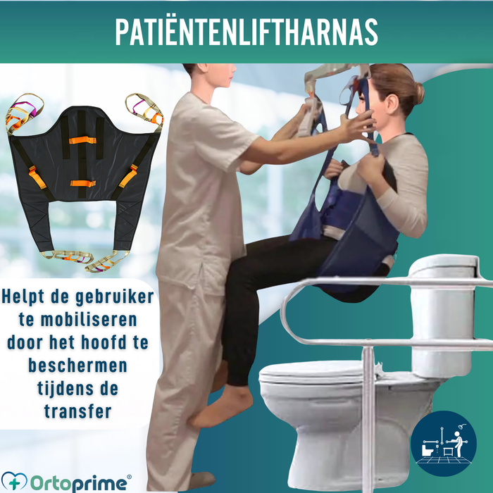 Orthopedisch Harnas met Hoofdsteun voor Transferkraan