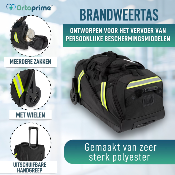 Professionele Brandweer Trolleytas met Wielen voor PBM