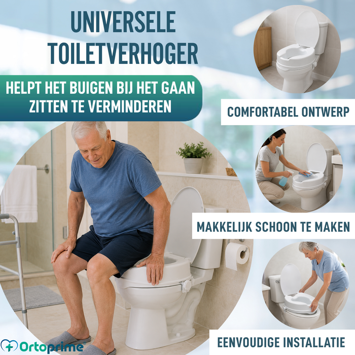 WC-verhoger met Deksel 10 cm | Universeel