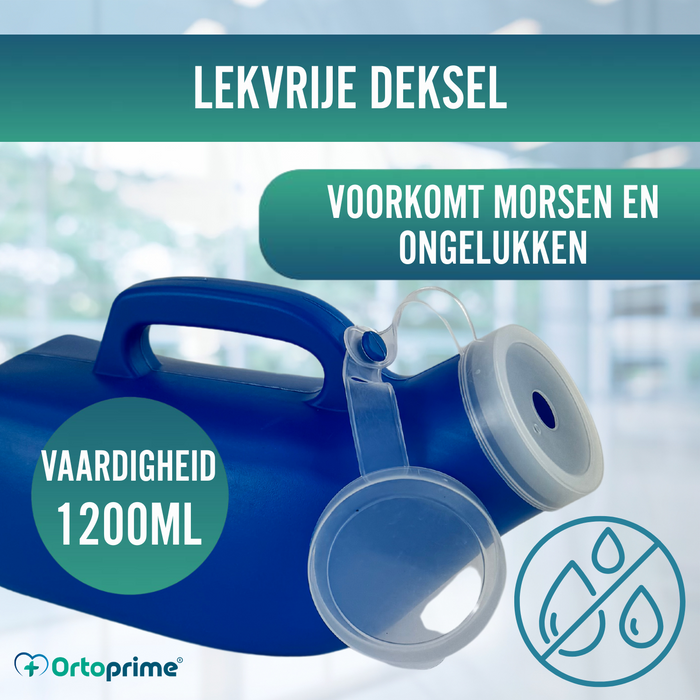 Draagbaar Urinaal Unisex 1200ml voor Volwassenen en Kinderen