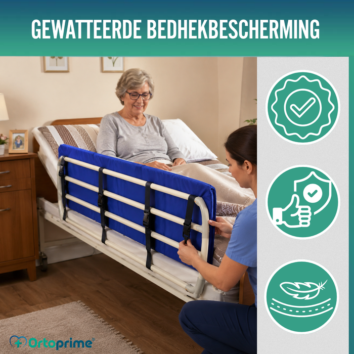 Schuimgevoerde Bedhekbeschermer tegen Vallen