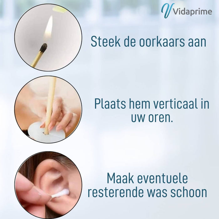 Oorkaarsen voor Effectieve en Veilige Oorreiniging | Pakket van 12 Kegels