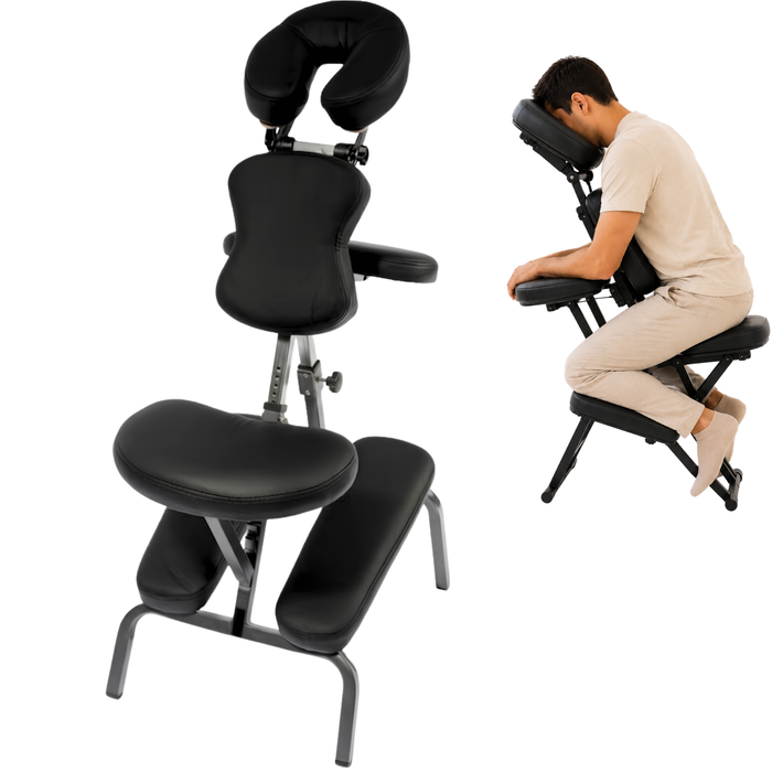 Inklapbare Massagestoel met Verstelbare Hoofdsteun