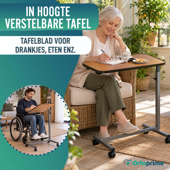 Bijzettafel met Wielen
