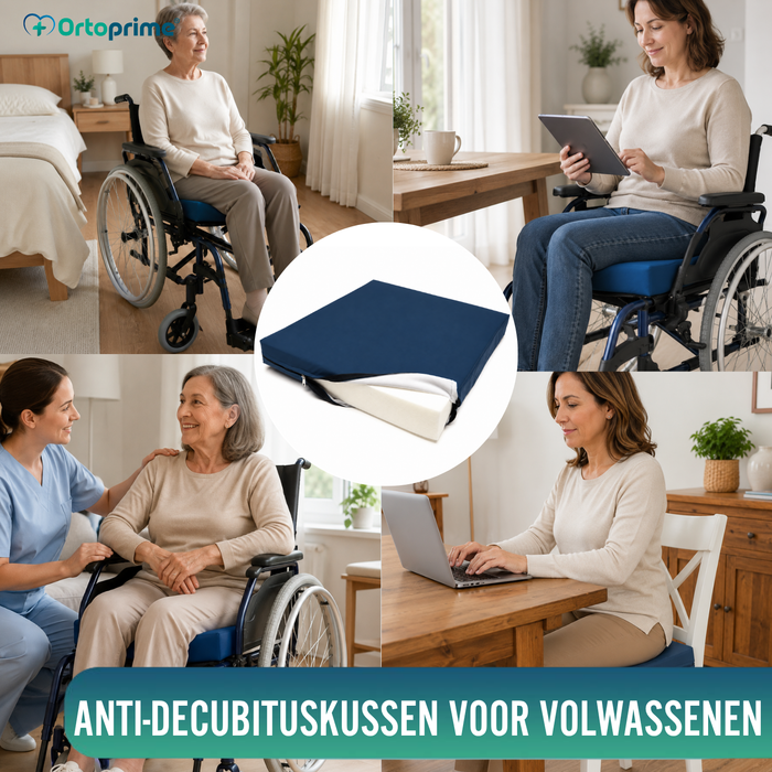 Anti-decubituskussen Visco-elastisch 50kg/m3