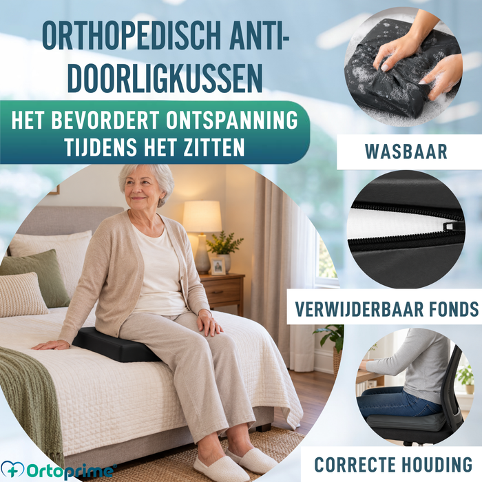 Orthopedisch Antidecubituskussen + HR Schuim Comfort