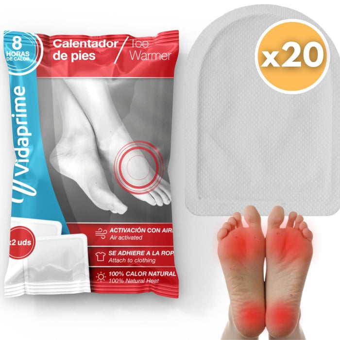 Warmtepleisters voor directe voeten |  Pack x20 stuks