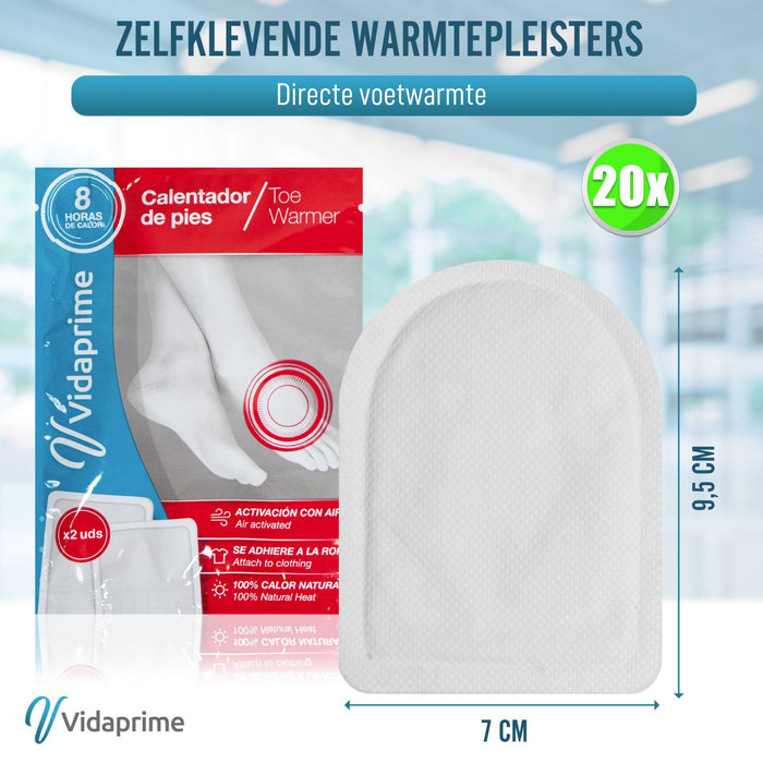 Warmtepleisters voor directe voeten |  Pack x20 stuks