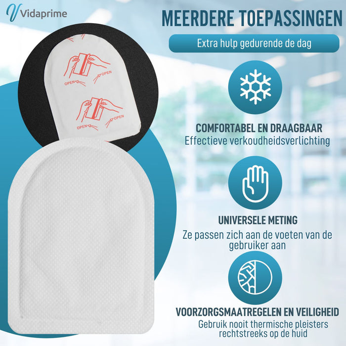 Warmtepleisters voor directe voeten |  Pack x20 stuks