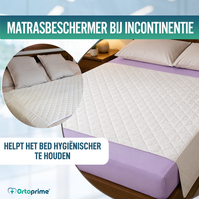 PACK 2 Absorberende Wasbare Eco Onderleggers Bed 135cm 3,15 Liter/m2