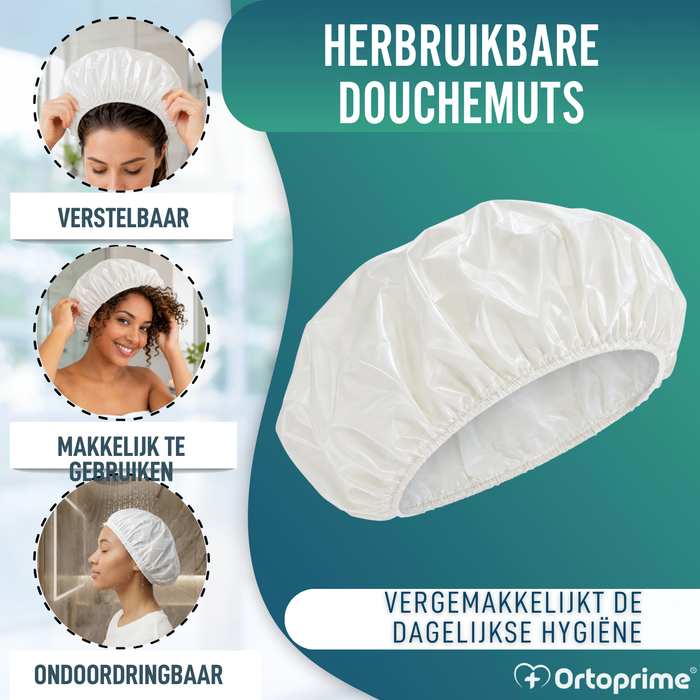 Herbruikbare Douchekap Wasbaar Ademend | Eén Maat