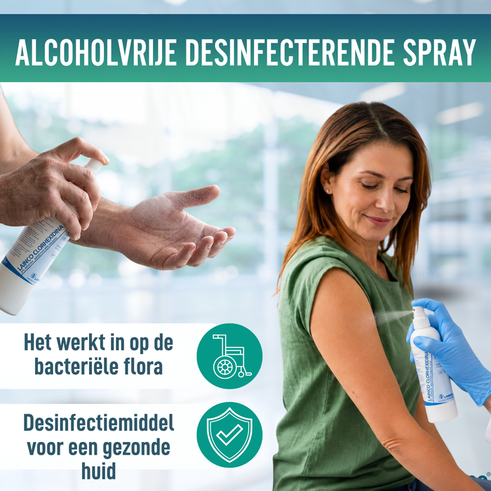 Chloorhexidine 2% Antiseptische Spray | Waterige 250 ml